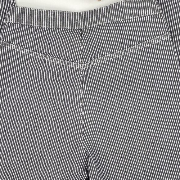 Free People Skinny Railroad Stripe Pants High-Rise‎ Stretch Cotton Blend Size 26 - Picture 8 of 12